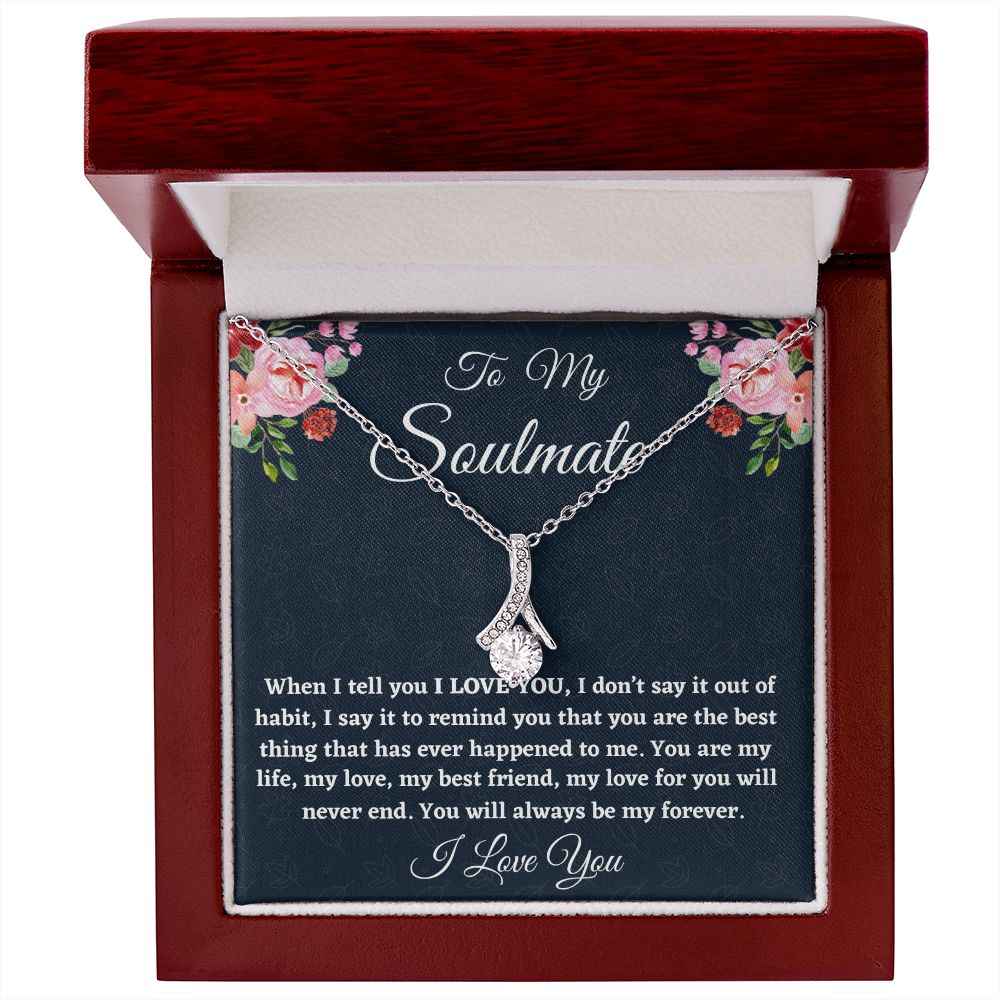 To My Beautiful Bride, Alluring Beauty Necklace, Wedding Day Gift, Romantic Partner Gift, Soulmate , Bride Jewelry. - Family Gear Collections