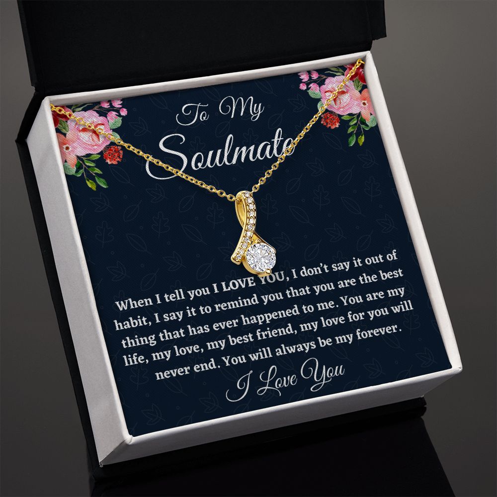 To My Beautiful Bride, Alluring Beauty Necklace, Wedding Day Gift, Romantic Partner Gift, Soulmate , Bride Jewelry. - Family Gear Collections