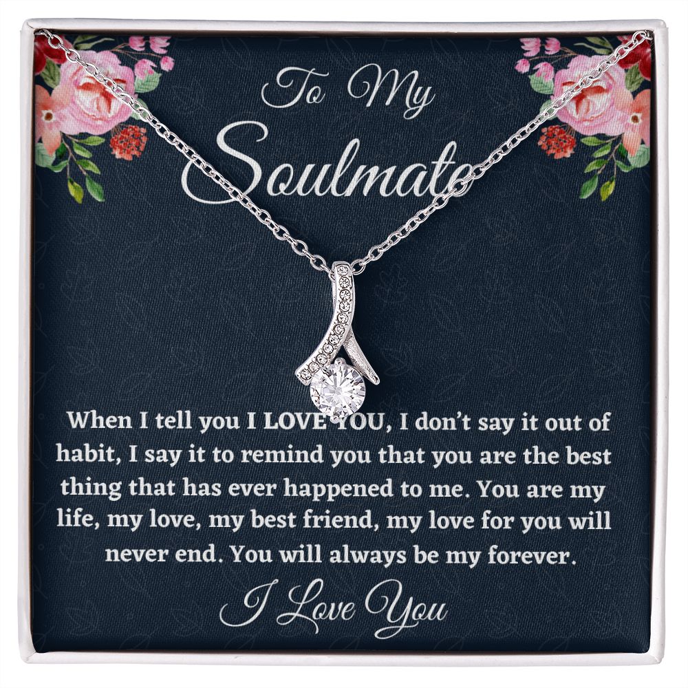 To My Beautiful Bride, Alluring Beauty Necklace, Wedding Day Gift, Romantic Partner Gift, Soulmate , Bride Jewelry. - Family Gear Collections