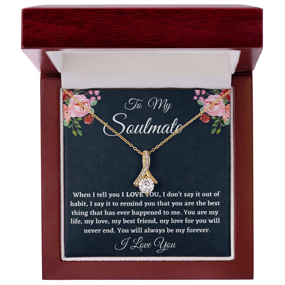 To My Beautiful Bride, Alluring Beauty Necklace, Wedding Day Gift, Romantic Partner Gift, Soulmate , Bride Jewelry. - Family Gear Collections