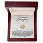 To My Beautiful Daughter, Love Knot Necklace, Christmas Gift, Birthday Gift, From Loving Mom - Family Gear Collections