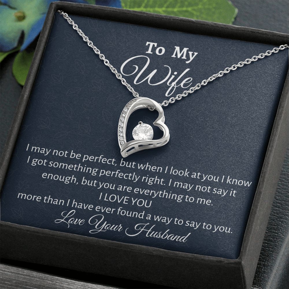 To My Beautiful Wife, Forever Love Necklace, Meaningful Gift, Birthday Gift, Christmas Gift For Amazing Wife, Gift From Loving Husband. - Family Gear Collections