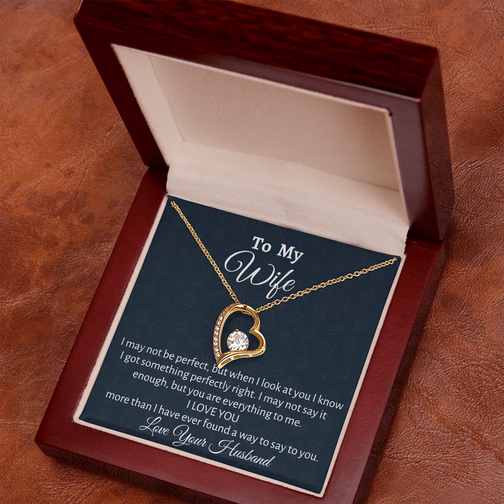 To My Beautiful Wife, Forever Love Necklace, Meaningful Gift, Birthday Gift, Christmas Gift For Amazing Wife, Gift From Loving Husband. - Family Gear Collections