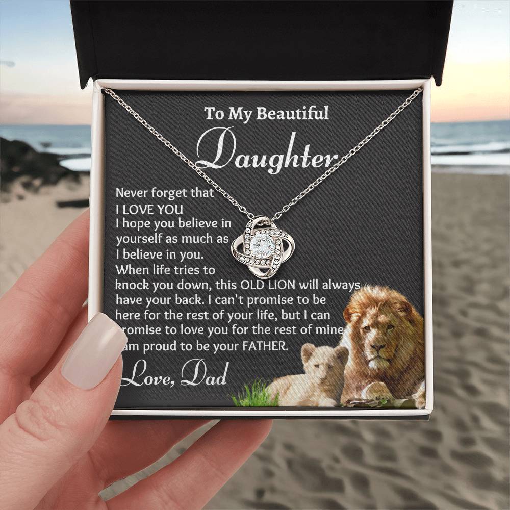 To My Daughter I Love You Necklace Gift from Dad Birthday Gift or Christmas Gift - Family Gear Collections