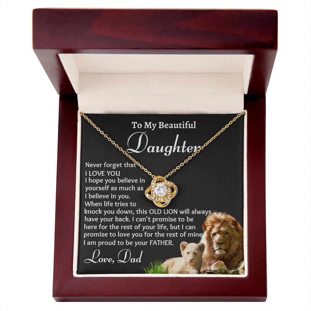 To My Daughter I Love You Necklace Gift from Dad Birthday Gift or Christmas Gift - Family Gear Collections