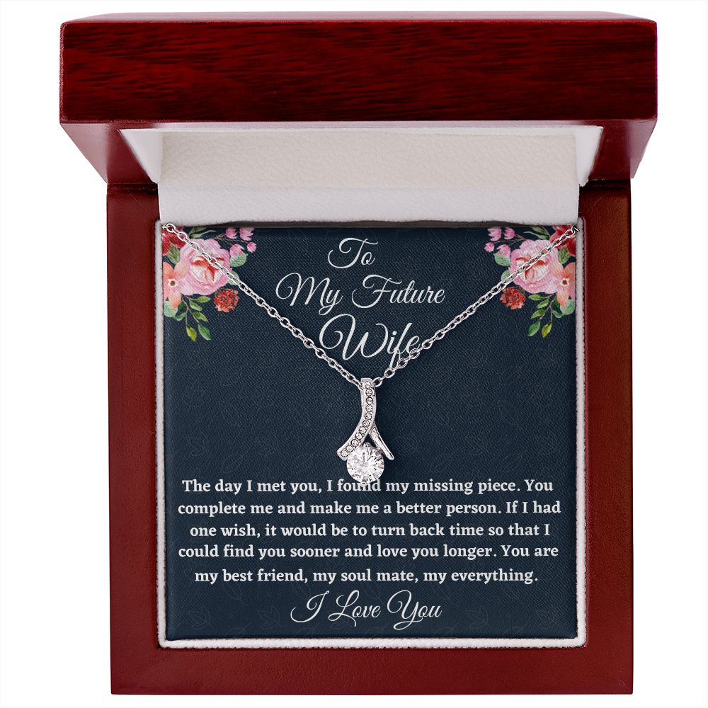 To My Future Wife, Alluring Beauty Necklace, Appreciation Gift, Christmas Gift, I Love You. - Family Gear Collections