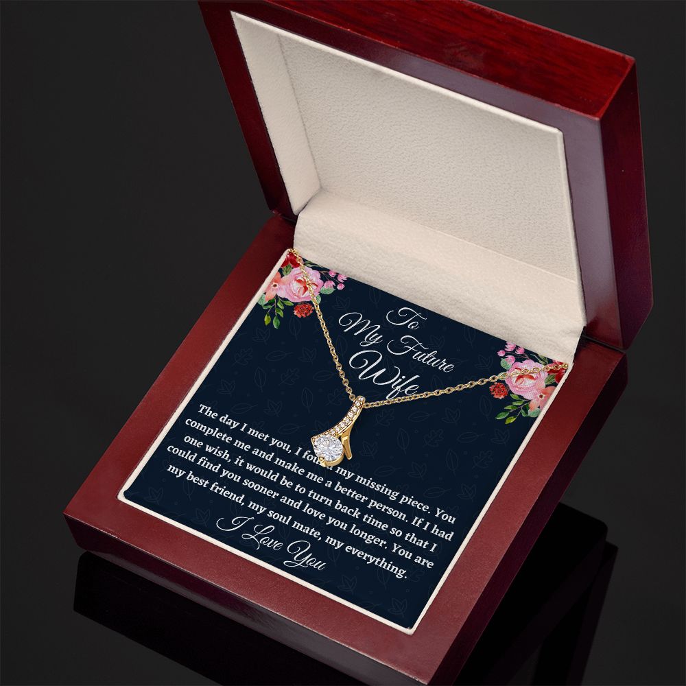 To My Future Wife, Alluring Beauty Necklace, Appreciation Gift, Christmas Gift, I Love You. - Family Gear Collections