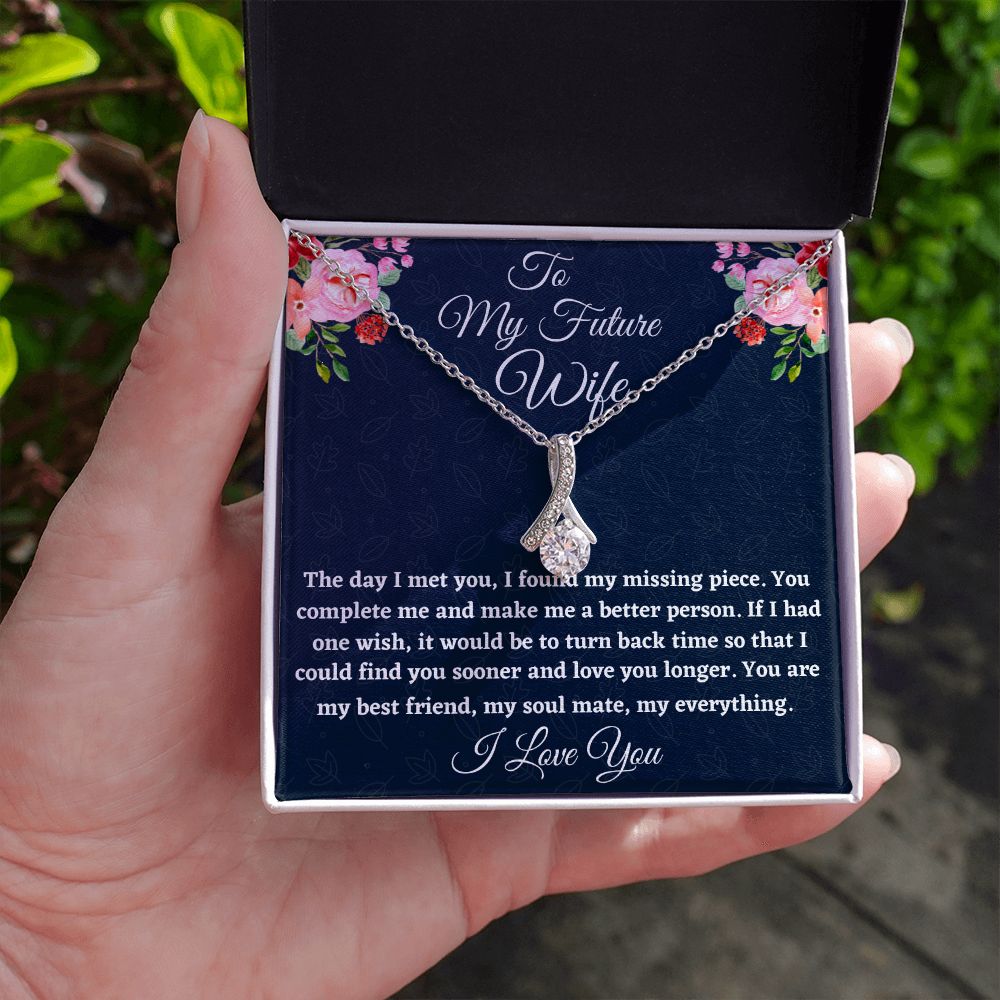 To My Future Wife, Alluring Beauty Necklace, Appreciation Gift, Christmas Gift, I Love You. - Family Gear Collections