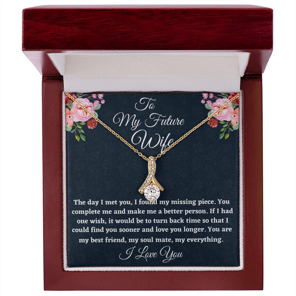 To My Future Wife, Alluring Beauty Necklace, Appreciation Gift, Christmas Gift, I Love You. - Family Gear Collections