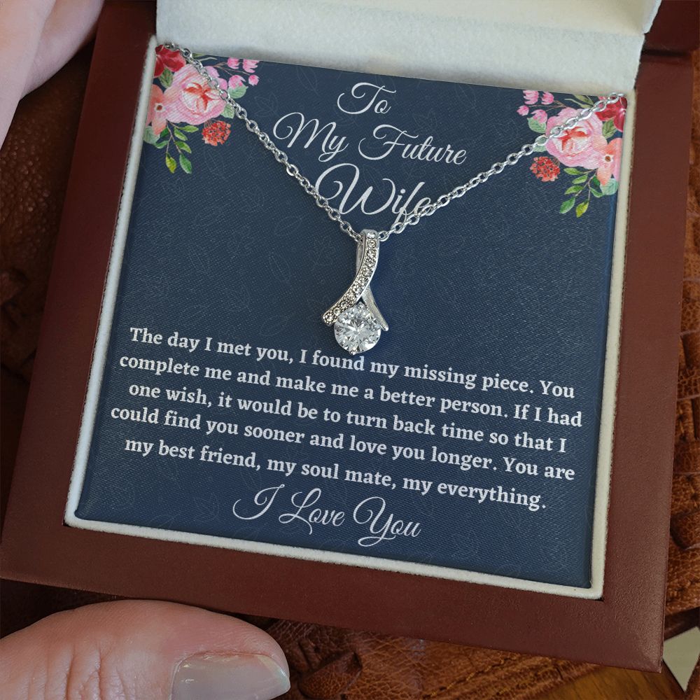 To My Future Wife, Alluring Beauty Necklace, Appreciation Gift, Christmas Gift, I Love You. - Family Gear Collections