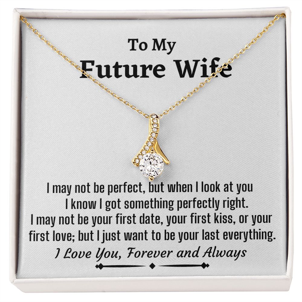 To My Future Wife Alluring Beauty Necklace, Birthday Gift ,Wedding Day Gift, Christmas Gift - Family Gear Collections