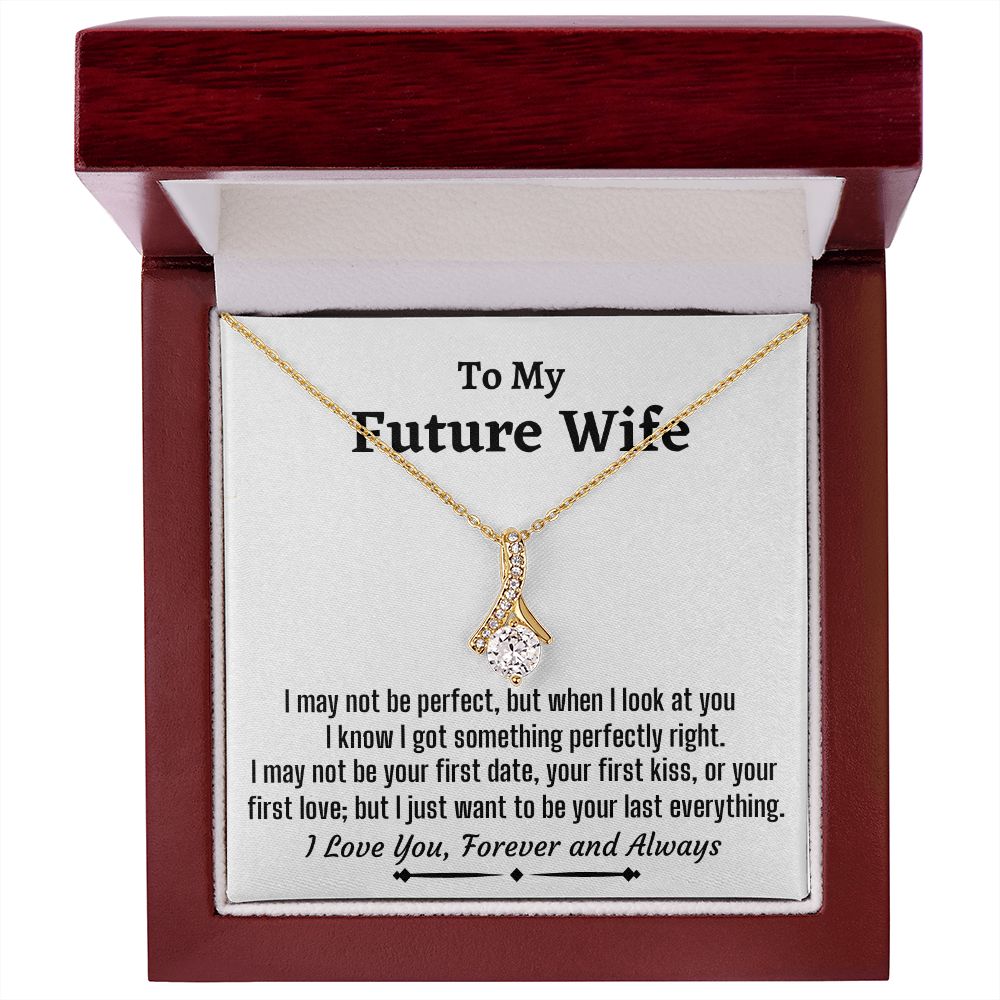 To My Future Wife Alluring Beauty Necklace, Birthday Gift ,Wedding Day Gift, Christmas Gift - Family Gear Collections