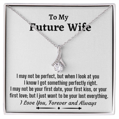 To My Future Wife, Alluring Beauty Necklace, Wedding Day Gift, Bride Jewelry, I Love You Forever. - Family Gear Collections