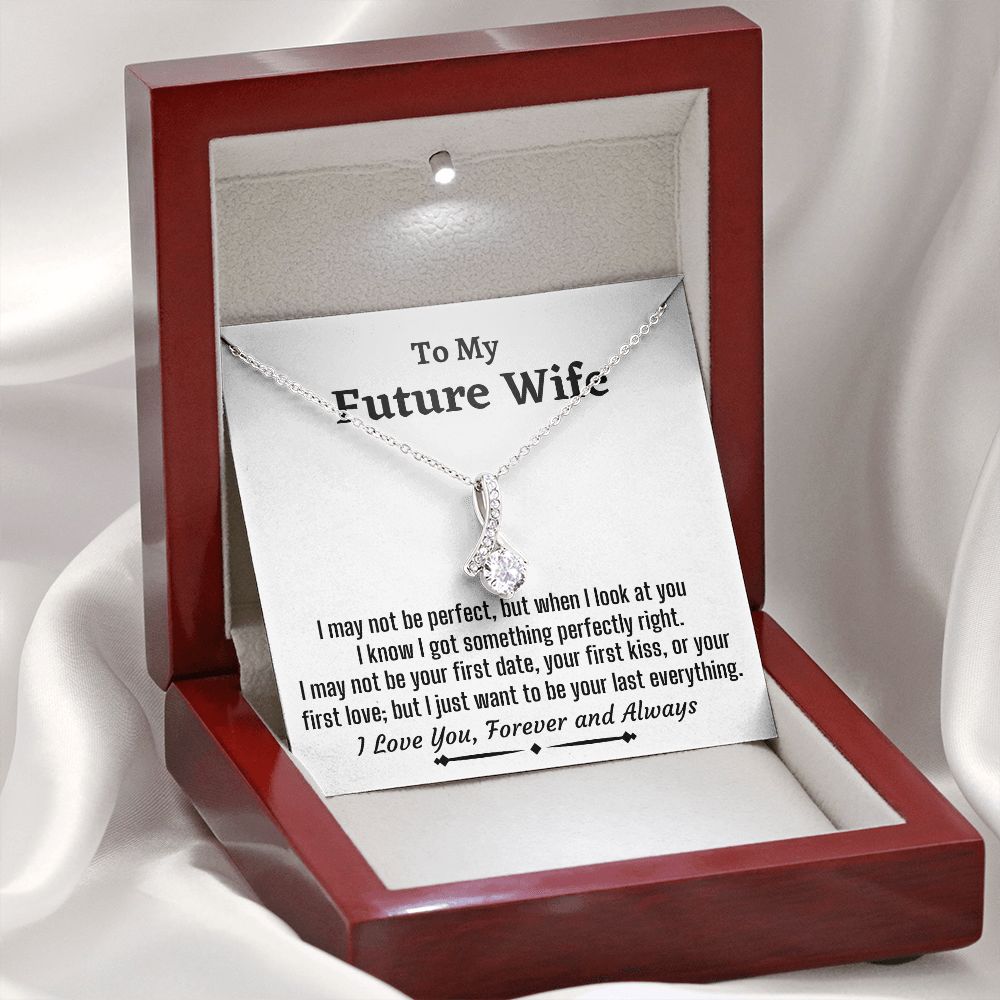 To My Future Wife, Alluring Beauty Necklace, Wedding Day Gift, Bride Jewelry, I Love You Forever. - Family Gear Collections