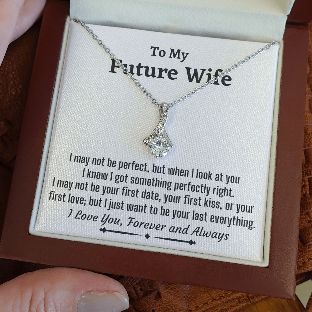 To My Future Wife, Alluring Beauty Necklace, Wedding Day Gift, Bride Jewelry, I Love You Forever. - Family Gear Collections