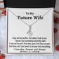 To My Future Wife, Alluring Beauty Necklace, Wedding Day Gift, Bride Jewelry, I Love You Forever. - Family Gear Collections