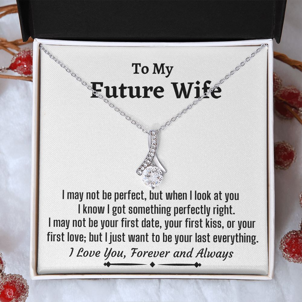 To My Future Wife, Alluring Beauty Necklace, Wedding Day Gift, Bride Jewelry, I Love You Forever. - Family Gear Collections