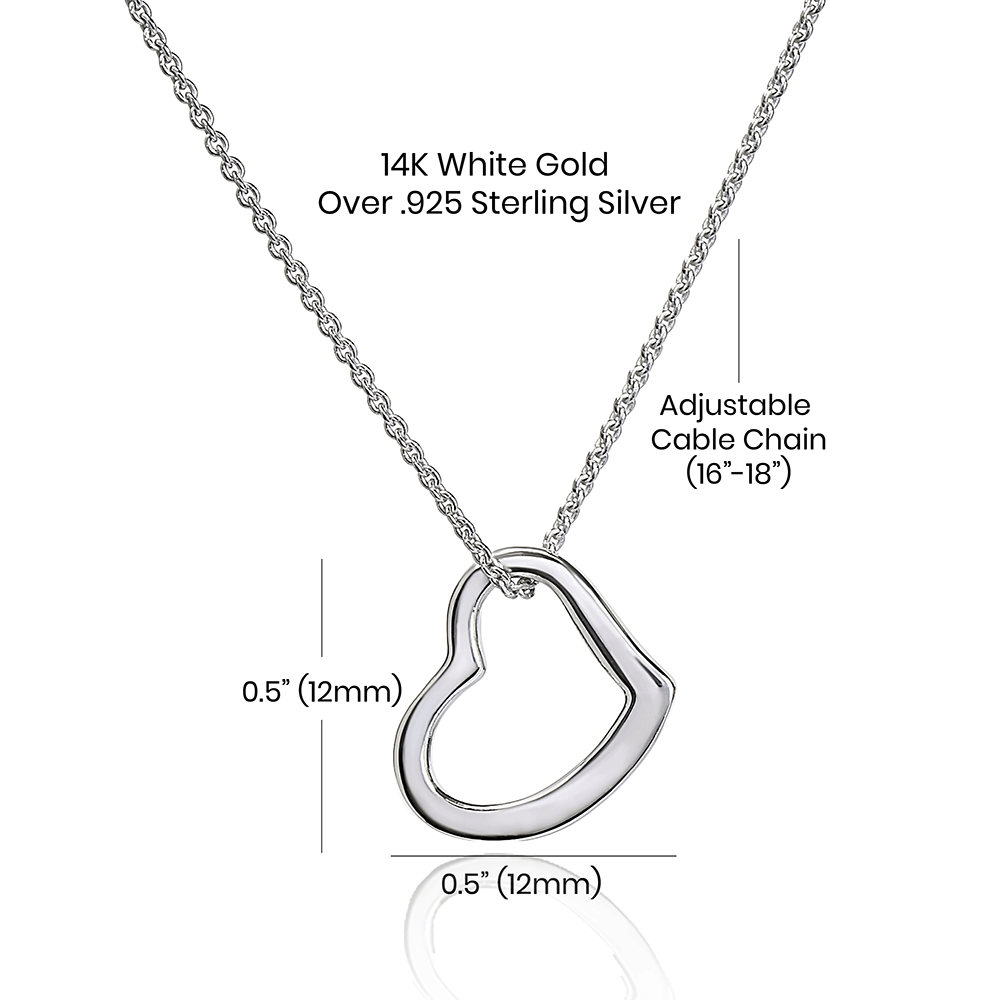 To My Future Wife, Delicate Heart Necklace, Christmas Gift, Birthday Gift For Her, I Love You - Family Gear Collections