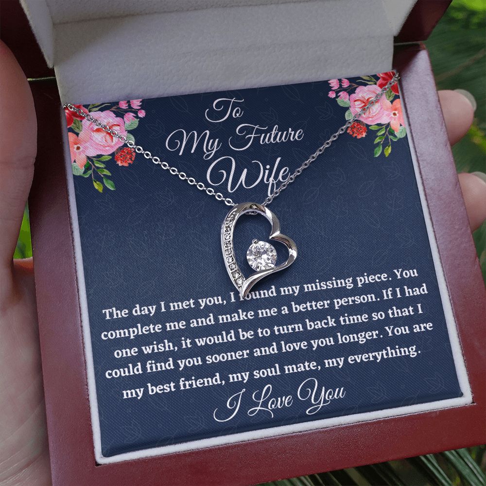 To My Wife Necklace, Anniversary Gift For Wife, Wife Birthday Gift, Wi –  HeartQ