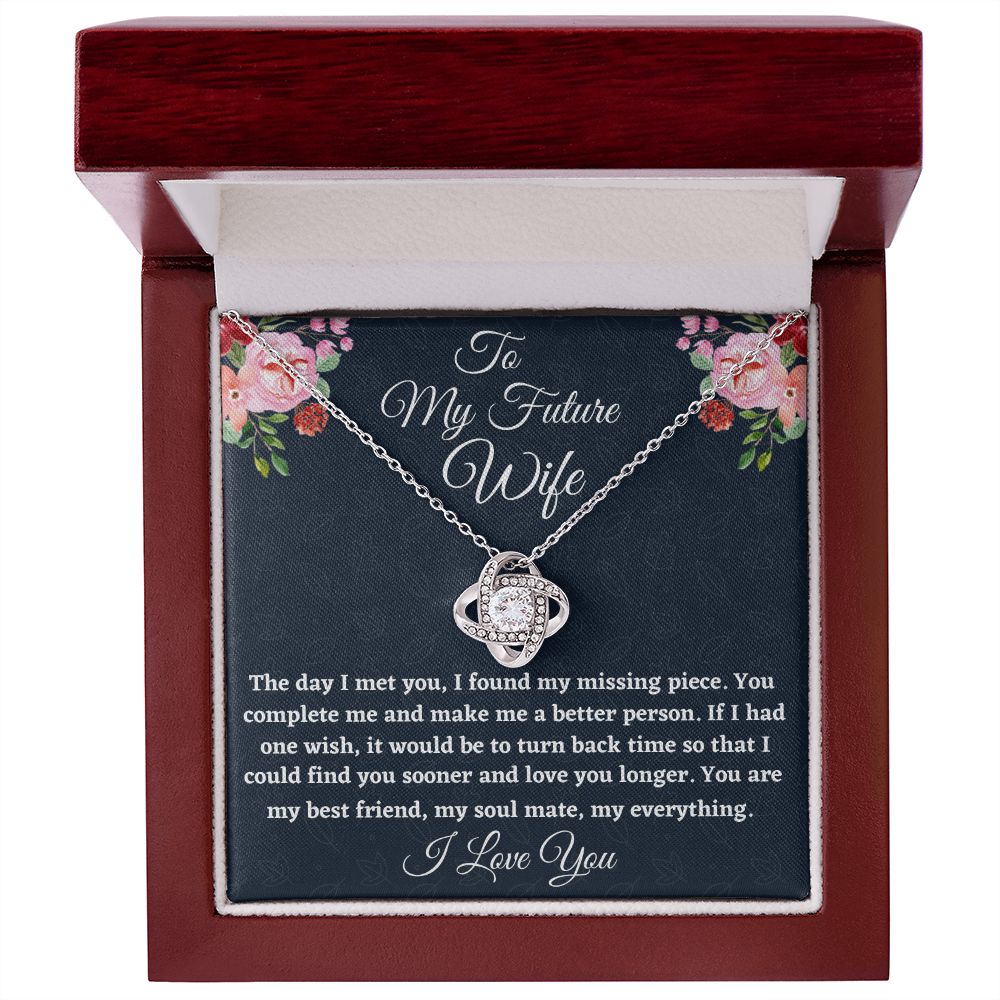 To My Future Wife, Love Knot Necklace, Appreciation Gift, Christmas Gift, I Love You. - Family Gear Collections