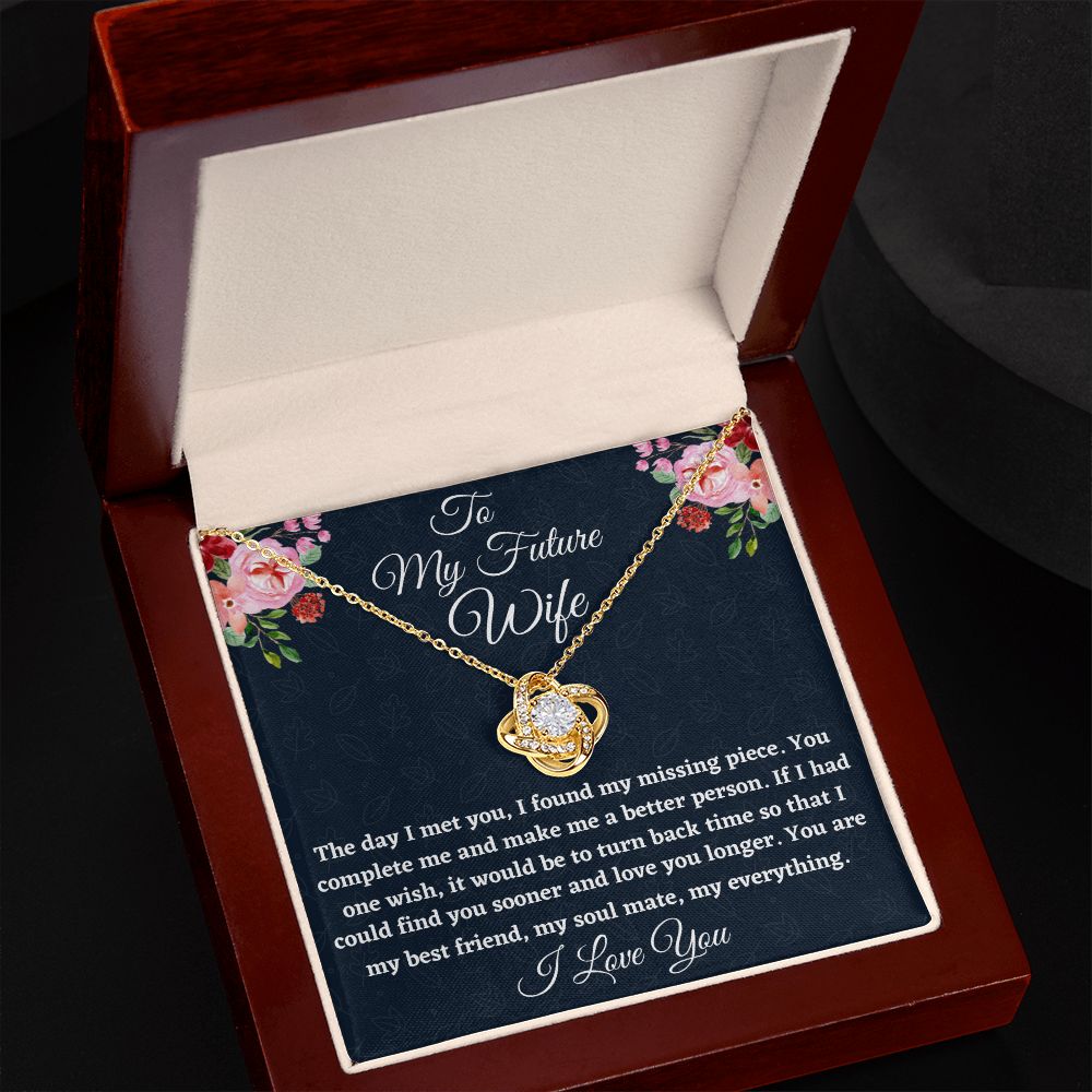 To My Future Wife, Love Knot Necklace, Appreciation Gift, Christmas Gift, I Love You. - Family Gear Collections