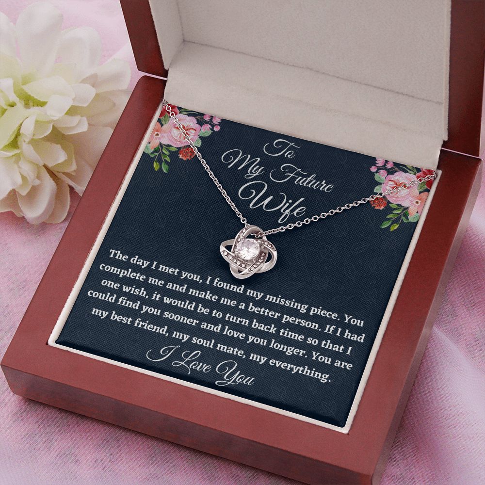 To My Future Wife, Love Knot Necklace, Appreciation Gift, Christmas Gift, I Love You. - Family Gear Collections