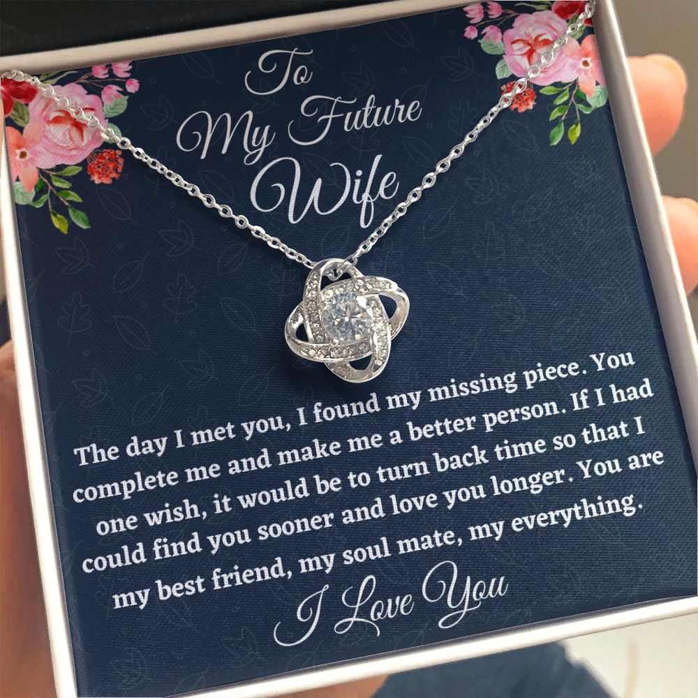 To My Future Wife, Love Knot Necklace, Appreciation Gift, Christmas Gift, I Love You. - Family Gear Collections