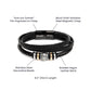 To My Son Bracelet Gift, Personalized Birthday Gift for Son, Christmas Gift for Son From Dad - Family Gear Collections