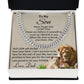 To My Son Cuban Chain Link Never Forget I Love You - Family Gear Collections