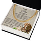 To My Son Cuban Chain Link Never Forget I Love You - Family Gear Collections