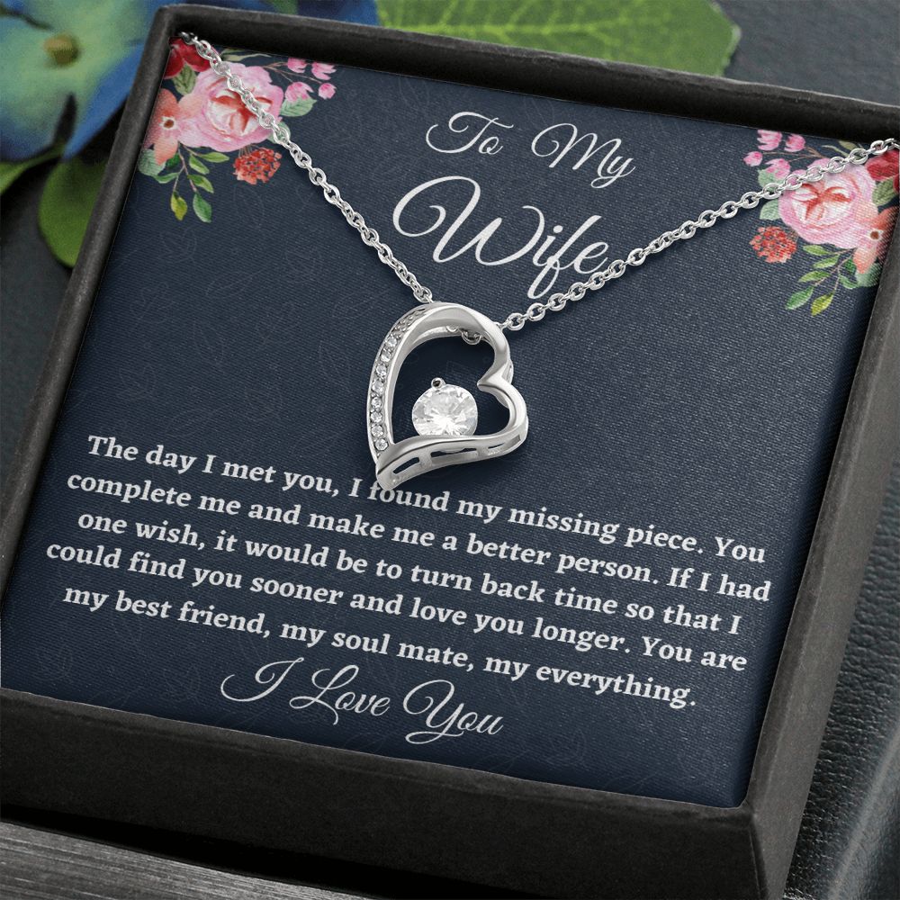 To My Wife, Forever Love Necklace, Christmas Gift For Amazing Wife, Birthday Gift, From Loving Husband. - Family Gear Collections