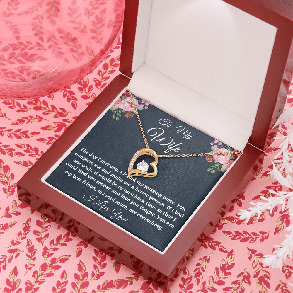 To My Wife, Forever Love Necklace, Christmas Gift For Amazing Wife, Birthday Gift, From Loving Husband. - Family Gear Collections