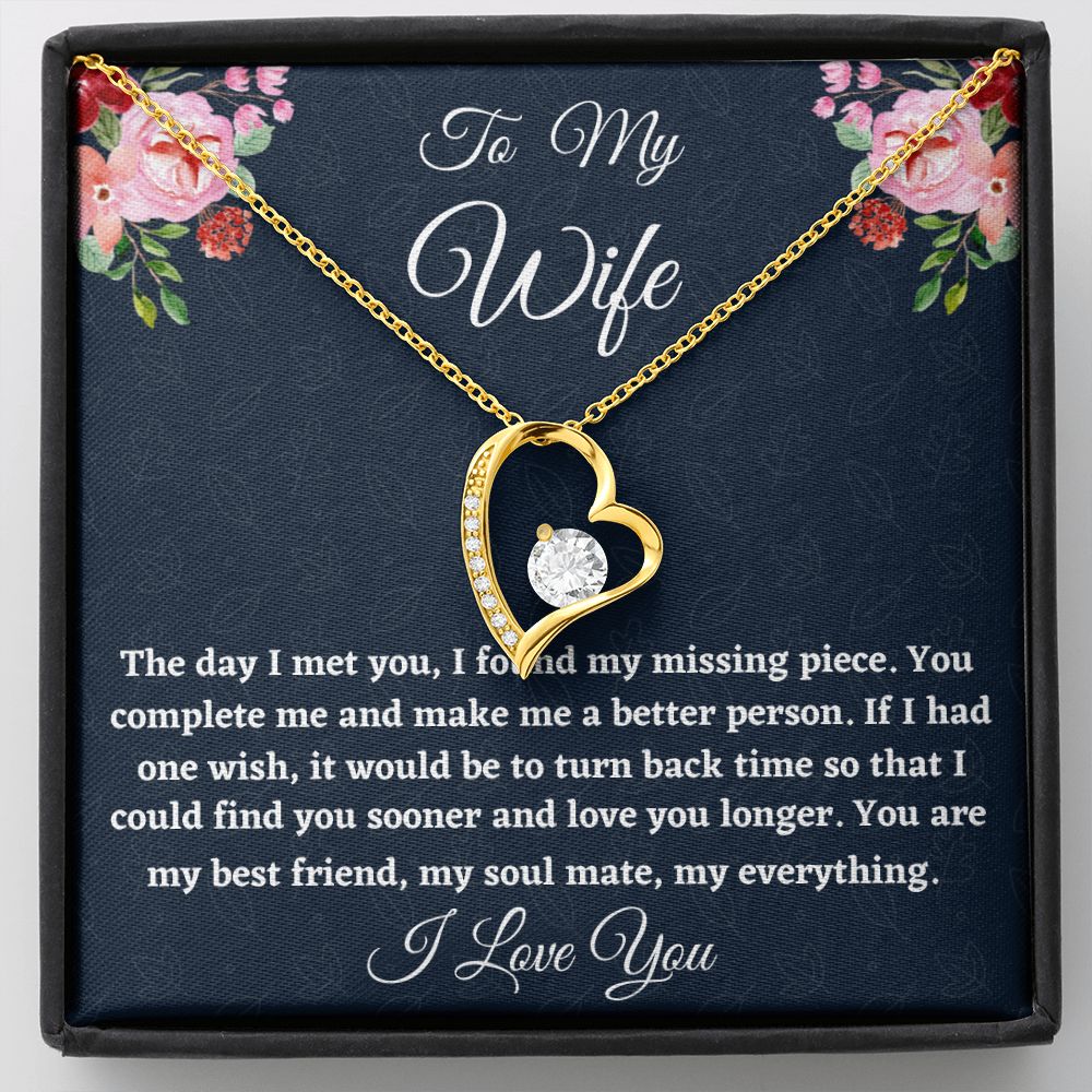 To My Wife, Forever Love Necklace, Christmas Gift For Amazing Wife, Birthday Gift, From Loving Husband. - Family Gear Collections