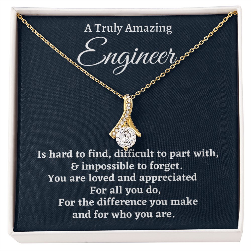 To Truly Amazing Engineer Gift, Alluring Beauty Necklace, Appreciation Gift For An Engineer, Jewelry Gift For Women, Farewell Gift. - Family Gear Collections