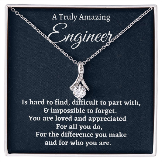 To Truly Amazing Engineer Gift, Alluring Beauty Necklace, Appreciation Gift For An Engineer, Jewelry Gift For Women, Farewell Gift. - Family Gear Collections